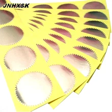JNHXSK диаметр 45 мм Серебряный штамп стикер 20 листов 100 шт круглая Шестерня Колеса Клейкая наклейка s