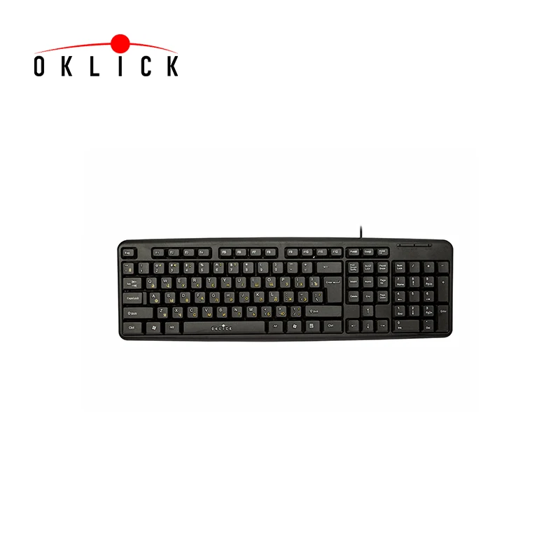 Keyboard Oklick 130M, USB, black Officeacc