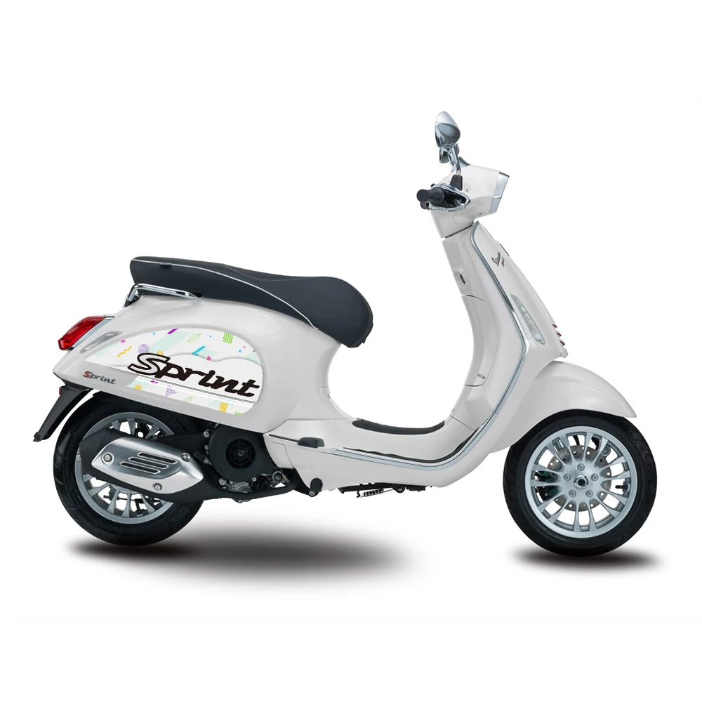 KODASKIN 2D скутер средства ухода за кожей сбоку эмблема наклейка для Vespa Sprint 50 Sprint125 Sprint250 300