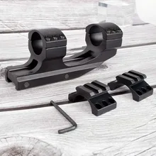 Открытый Охотничий Тактический 1 дюймов консольный двойной плоский Топ кольца прицел Крепление Рельс