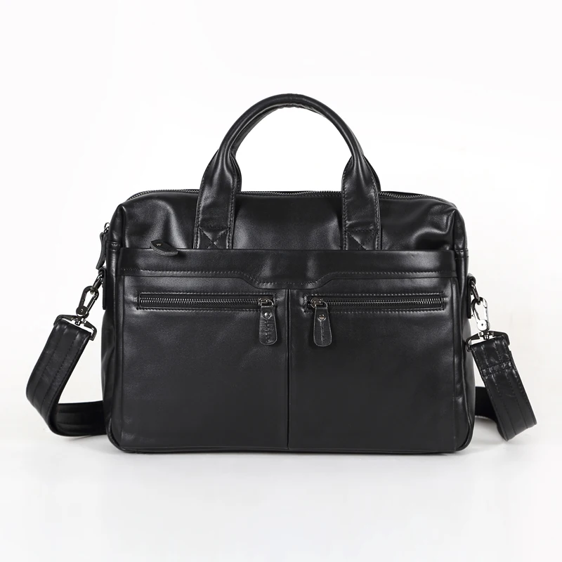 Акция черный пояса из натуральной кожи для мужчин Портфели портфели курьерские Сумки 14 ''сумка для ноутбука M7122