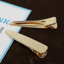 Женские японские заколки для волос 7,5 см 1 шт. боковые геометрические заколки для волос Duckbill цвета: золотистый, серебристый, spinki do wlosow шпильки для укладки волос