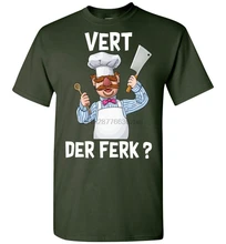 T-Shirt de la parodie du Chef suédois Vert Der Ferk, taille adulte et jeune