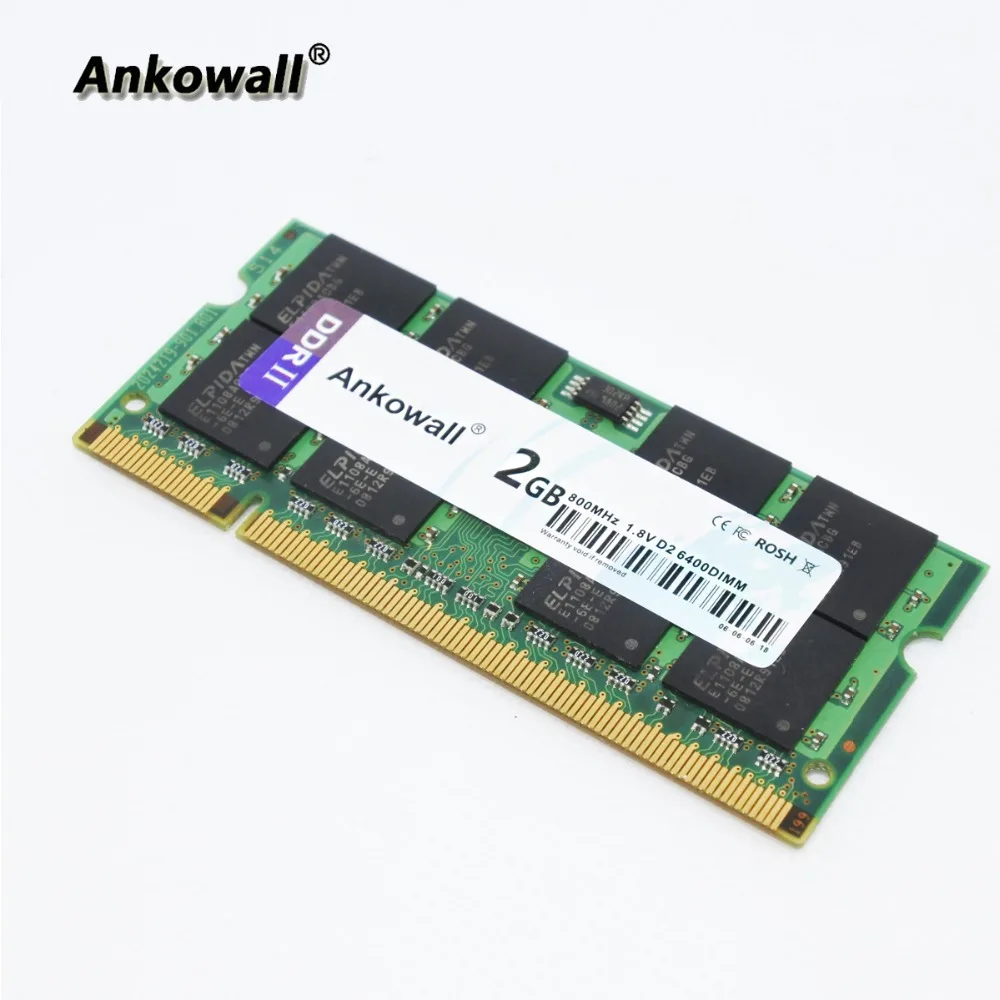 Ankowall DDR2 ОЗУ 2 Гб ПЗУ 800 МГц память для ноутбука ноутбука|Оперативная память| |