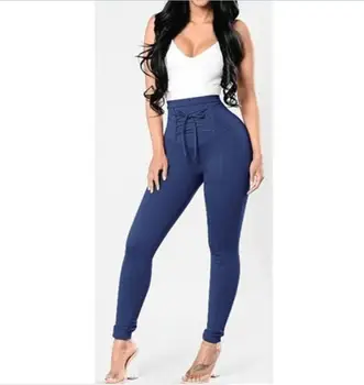 

High Waist Pencil Pants Women Slim Skinny Pant Stretchy Pants Jeggings Solid Bodycon Trousers