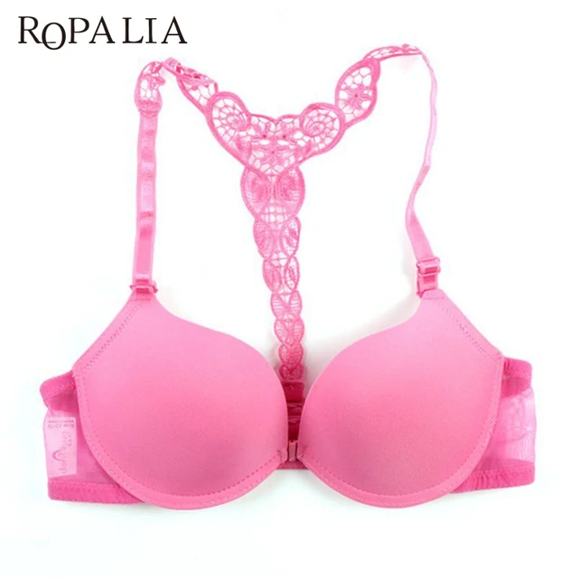 Cheap ROPALIA סקסי מול סגירת חלק חזיות מקסים תחרת Racer חזור Racerback Push Up חזיות Cheap ROPALIA סקסי מול סגירת חלק חזיות מקסים תחרת Racer חזור Racerback Push Up חזיות