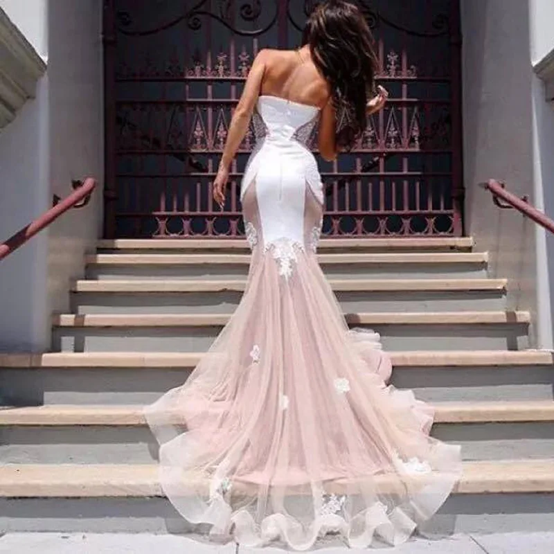 pink wedding dresses
