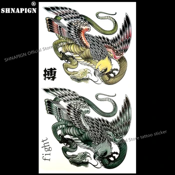 

SHNAPIGN Gryphon Monster Temporary Tattoo Body Art Flash Tattoo Stickers 17*10cm Waterproof Fake Tatoo Car Styling Wall Sticker
