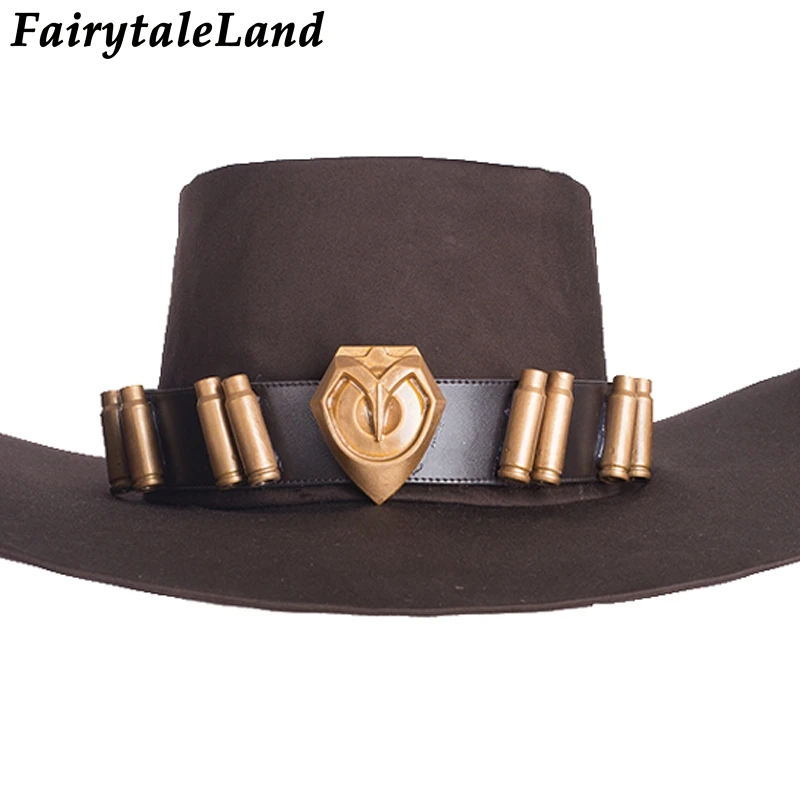 

Jesse McCree hat Halloween cosplay accessories for adult Game OW Jesse McCree Cosplay accessory fancy Cowboy hat