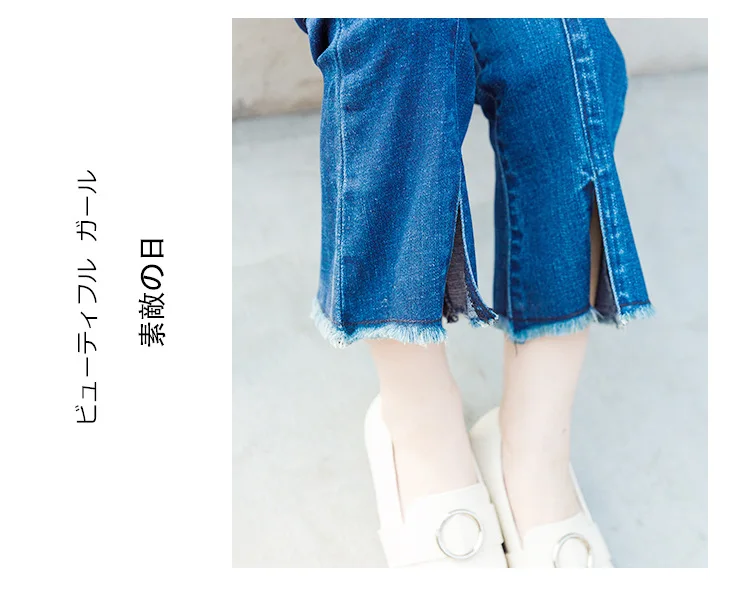 Весенние джинсы для девочек; Детские дизайнерские рваные джинсы; комбинезоны с кисточками для маленьких девочек; детская одежда; хлопковые джинсы для девочек; Цвет Синий