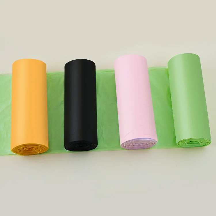 

60pcs/pack(3 Roll) 50x60cm Big Size Flat Top Type Disposable Trash Bags Household Starch Degradable Garbage Bags