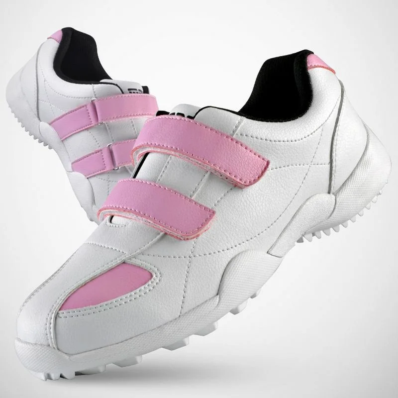 Pgm Подростковая дышащая спортивная детская обувь для гольфа для мальчиков и девочек, унисекс, Нескользящие туфли на липучке, кроссовки, тренировочная обувь AA20174