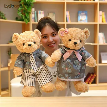 

1PC 45CM Creative Cartoon Teddy Bear Plush Toys High Quality Bear Animal Stuffed Cotton Soft Plush Doll Children Xmas Gifts