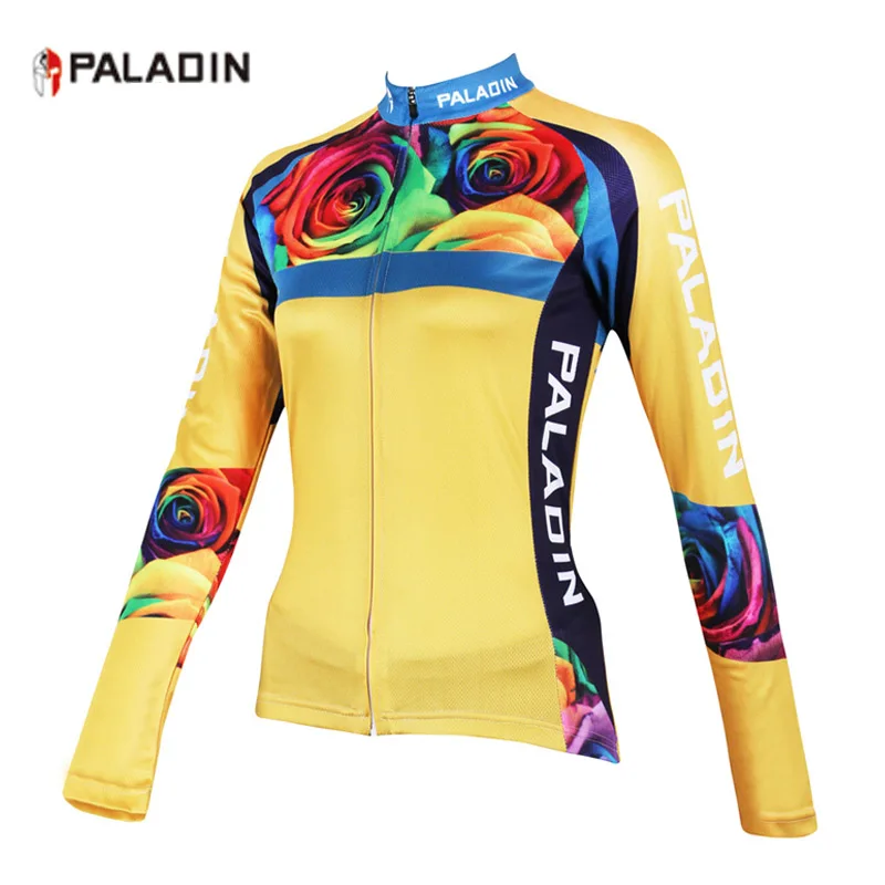 PALADIN Flower Breathable Cycling Jerseys Women Quick Dry Ropa Ciclismo