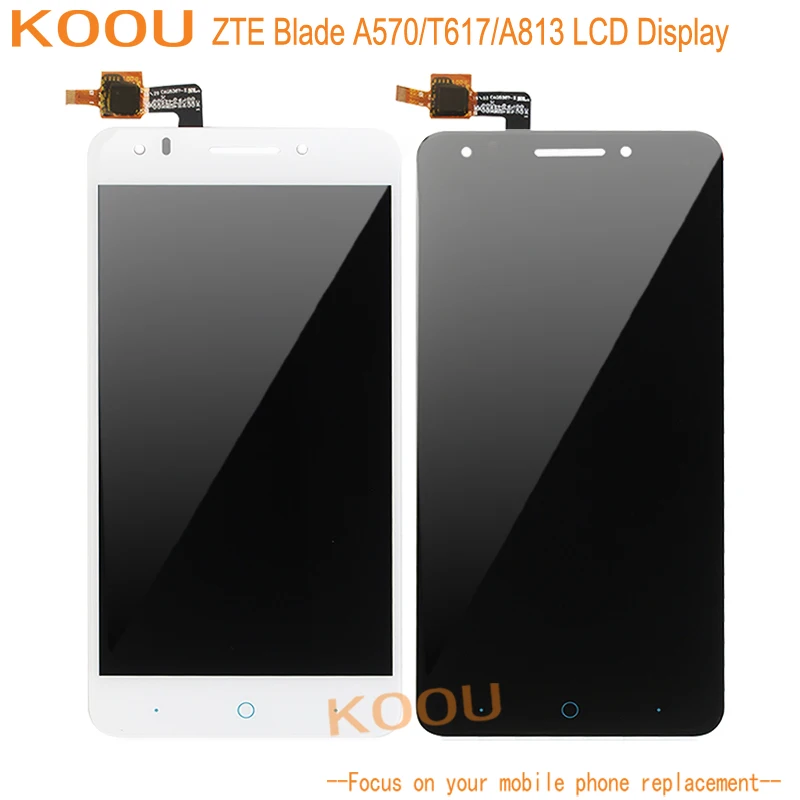 

LCD Display For ZTE Blade A570 T617 A813 LCD Touchscreen Digitizer Assembly Replacement For ZTE Blade T617 A813 Screen Sensor