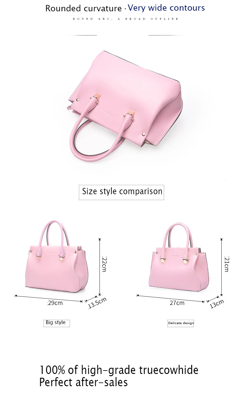 HONGU, известный бренд, натуральная кожа, сумка, женские сумки, сумки на плечо, тоут, розовый, разноцветный, для девушек, универсальные сумки с верхней ручкой