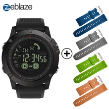 Дешевые Горячие Zeblaze VIBE 3 флагман прочный Smartwatch 33-месяц в режиме ожидания 24 h всепогодный мониторинга Смарт-часы для IOS и Android