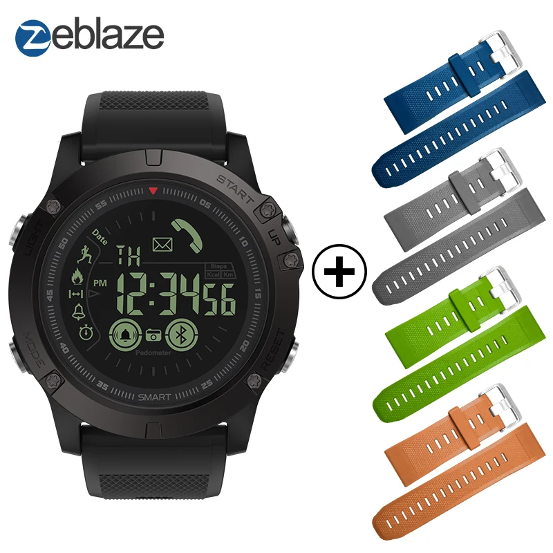 Горячие Zeblaze VIBE 3 флагман прочный Smartwatch 33-месяц в режиме ожидания 24 h всепогодный мониторинга Смарт-часы для IOS и Android Горячие Zeblaze VIBE 3 флагман прочный Smartwatch 33-месяц в режиме ожидания 24 h всепогодный мониторинга Смарт-часы для IOS и Android