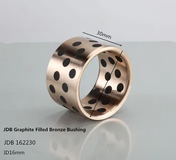 

JDB162230 oil free graphite filled copper sleeve 2pcs for mineral machines ships / graphite bearing, Carbon bushing