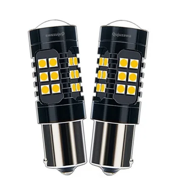 

2PCS 1156PY 7507 PY21W BAU15S Super Bright 1200Lm 3030 SMD LED Car Rear Direction Indicator Lamps Auto Front Turn Signals Light