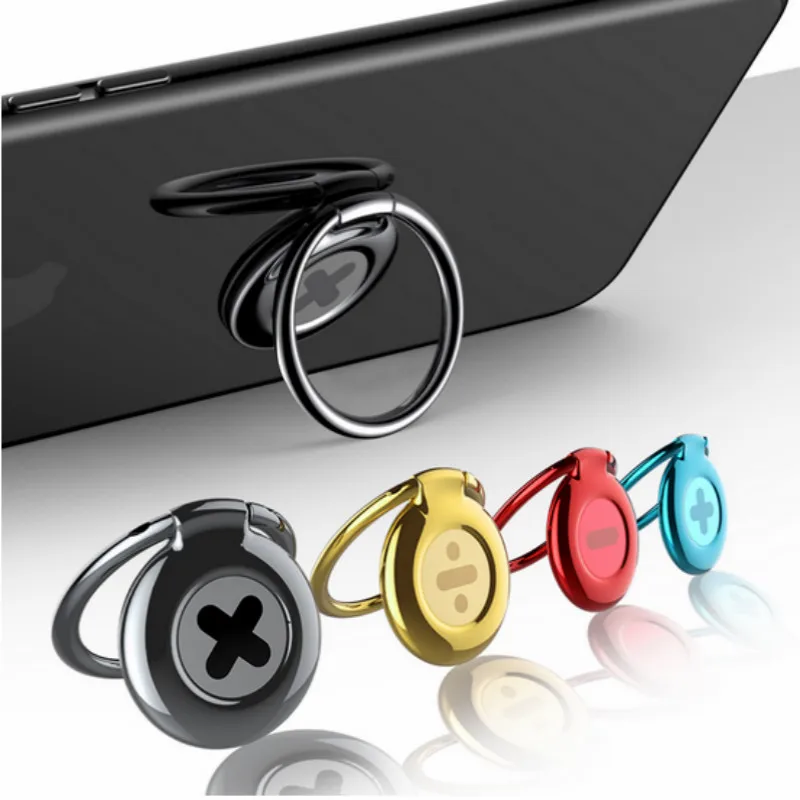 Baseus Phone Ring Holder For iPhone Samsung Huawei Phone Desktop Stand 360 Finger Ring Phone Holder Fit For Magnetic Car Holder