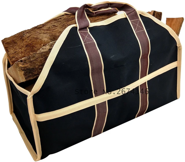 MY DAYS Large capacity firewood bags Black blue khaki camouflage Log