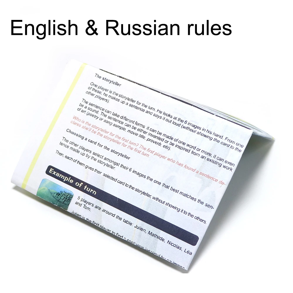 Английская версия, dixit 1, 2, 3, 4, 5, 6, 7, настольная игра, деревянный кролик, Развивающие детские игрушки для семейного отдыха, карточная игра