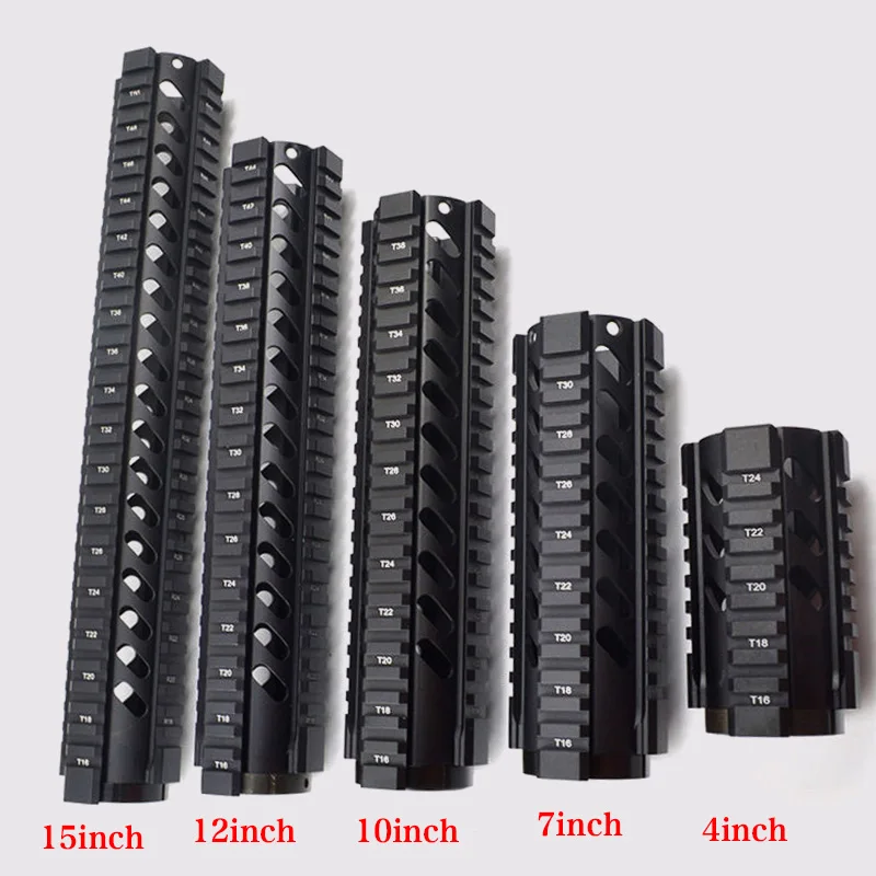 

AR-15 M16 M4 Free Float Quad Rail Handguard .223/5.56 Picatinny Rail System for Scope Mount