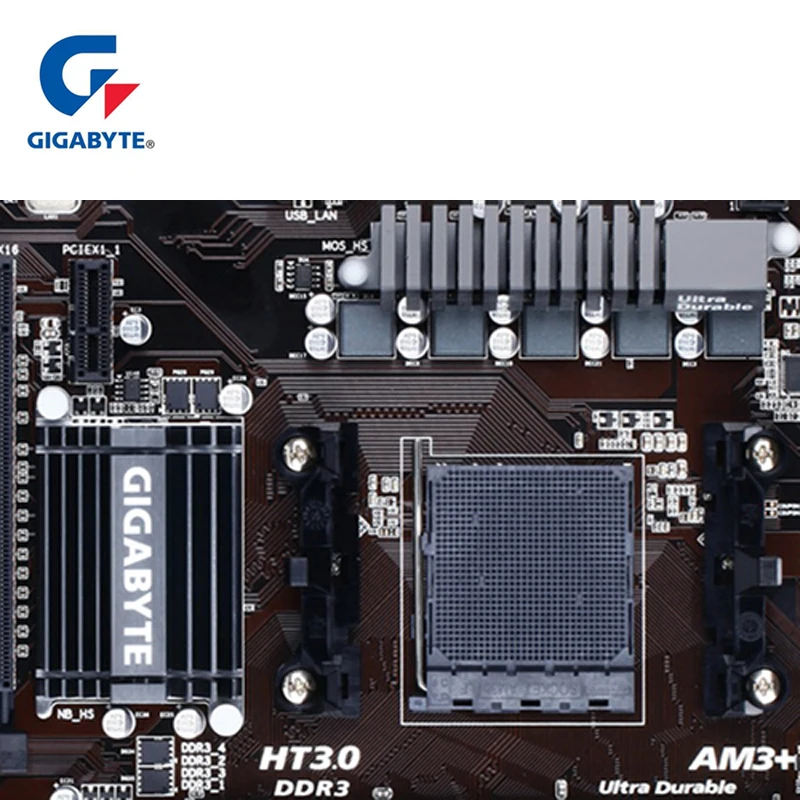 Материнская плата для AMD 970 Gigabyte материнская с разъемом AM3/AM3 + DDR3 32 Гб 970A DS3P б/у