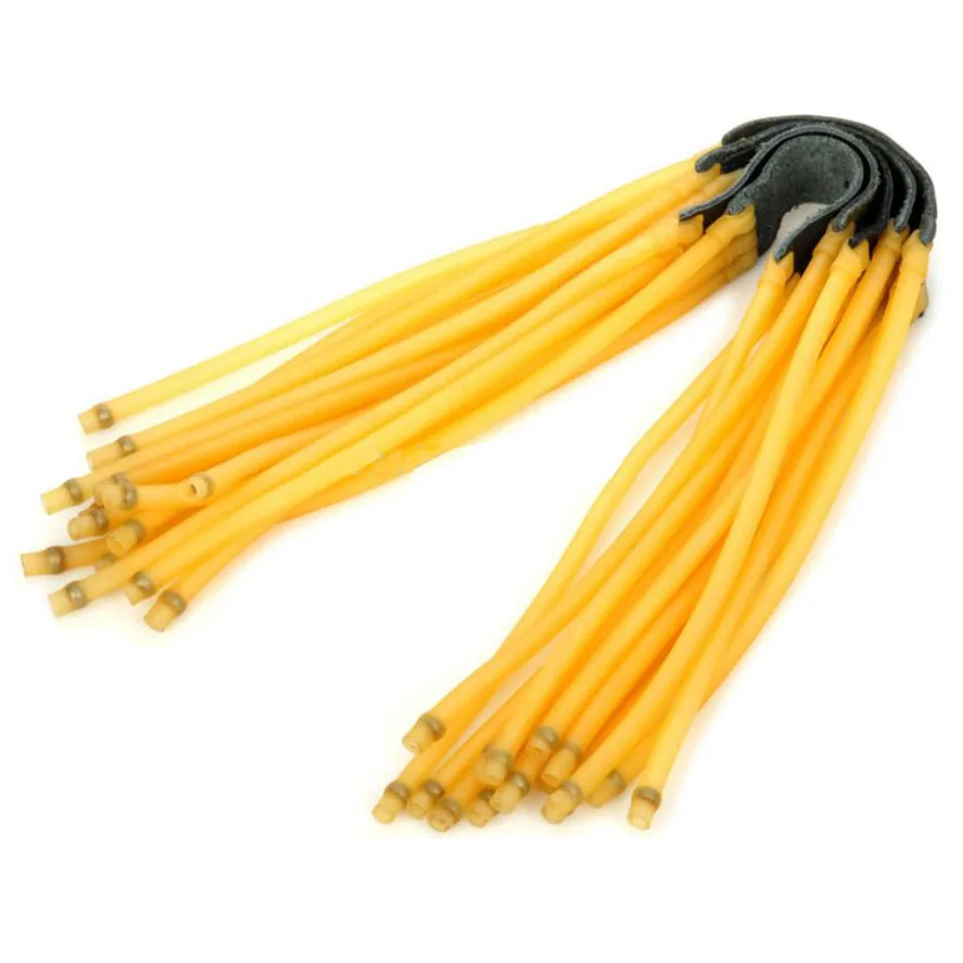 

100PCS/lot Six Strips Strong Power Elastica Bungee Rubber Band For Slingshot Outdoor Hunting 3050 Catapult Replacement