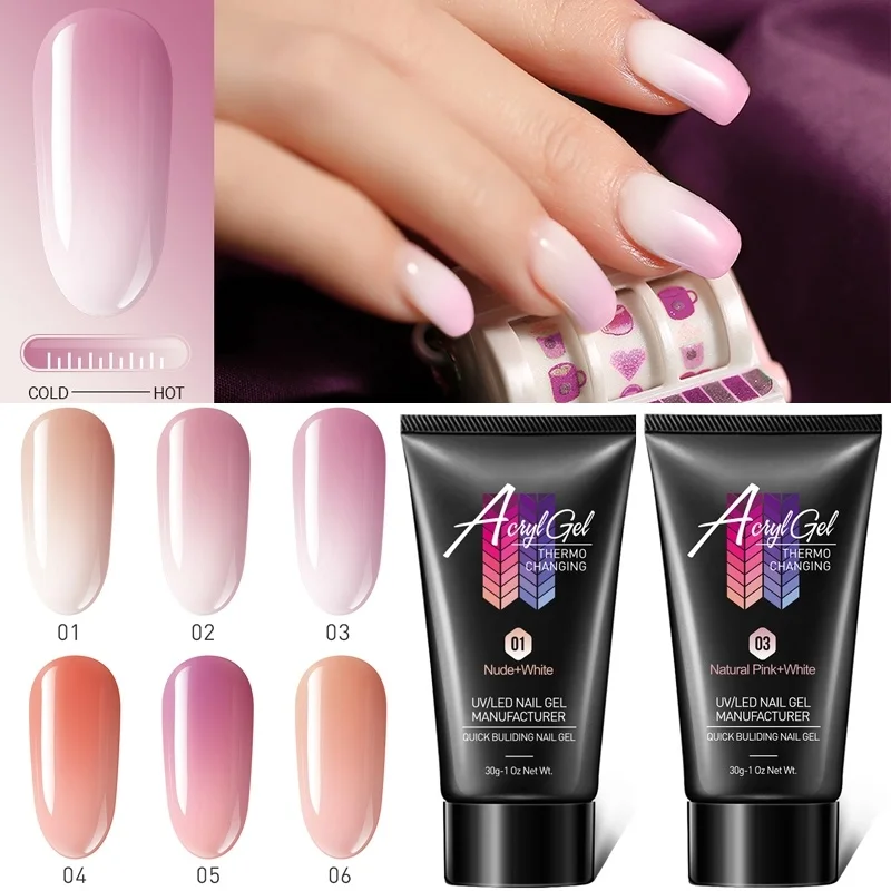 

Lacheer Temperature Extension UV Nail Gel Polish Soak Off Long Lasting Extend Led Gel Lacquer Builder UV Nail Polish