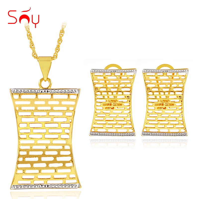 Sunny Jewelry романтические Ювелирные наборы для женщин серьги кулон ожерелье водяная