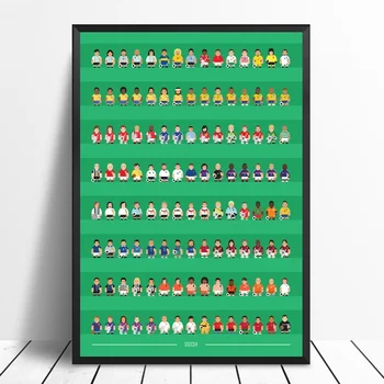 

Soccer Legend Poster Canvas Print Wall Art Home Decor Poster Gift