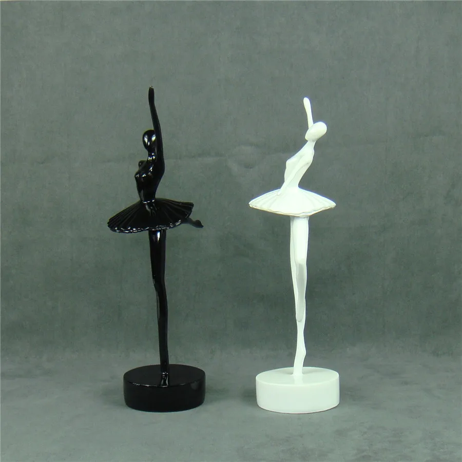 Современная Абстрактная балетная фигурка танцора ручной работы, декоративная статуэтка балерины из смолы, украшение для дома, аксессуары для подарка