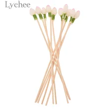 Lychee 10pcs Flower Bud Rattan Diffuser Stick Incense Aromatic Replacement Incense Home Living Room Aromatherapy