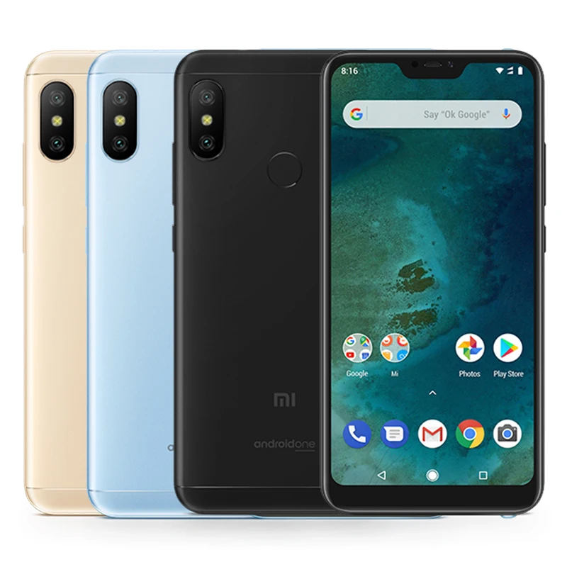 В наличии Глобальный Версия Сяо mi A2 Lite 4 GB 64 Snapdragon 625 Octa Core 5 84 &quot19:9 полный Экран