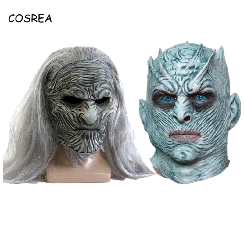 

Game of Thrones Cosplay Night's King Mask Latex Helmet Full Face 3d Mask Halloween Full Mask Men Adult Women Helmet Cosplay