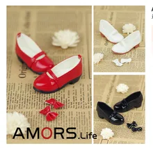 Lovely Bow Shoes 3 colors for BJD 1 4 MSD 1 3 SD10 SD13 Super Dollfie