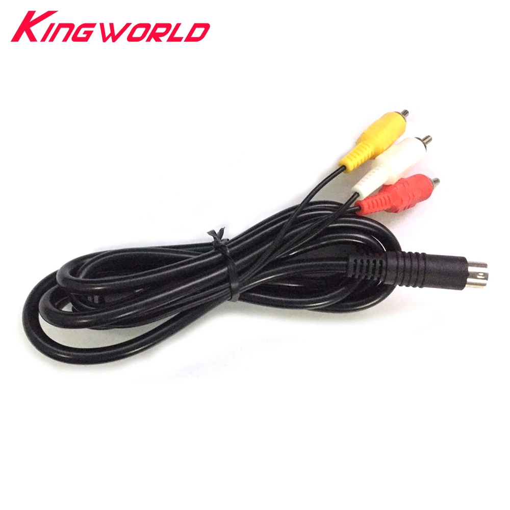10 шт. новый кабель AV 9 pin для SEGA Mega Drive 2 RCA шнур Genesis Аудио Видео патч-корд 6ft |