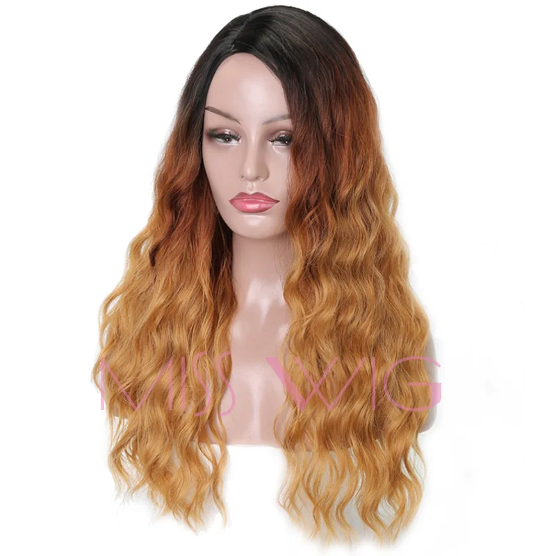 Женские Длинные Синтетические волосы MISS WIG черные коричневые блонд естественные