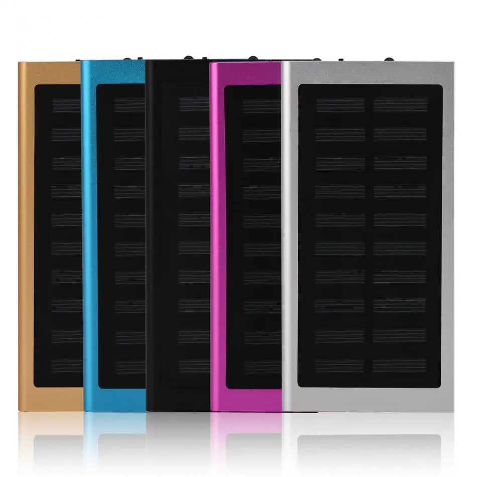 

Dual USB Portable Fast Charge Solar Mobile Power Bank shell not include battery Metal Case DIY Kit Power Bank Cases