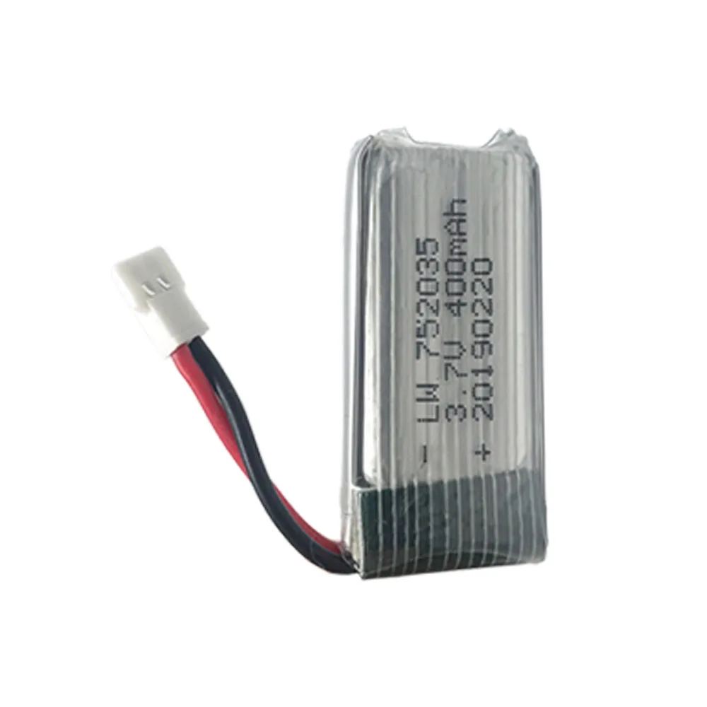 3 7 В 400 мАч 30c Lipo аккумулятор для H107 H31 KY101 E33C E33 U816A V252 H6C 25C RC Quadcopter 752035 30C мАч|Детали и