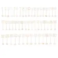 50pcs 1-50 Wooden Table Numbers with Holder Base for Wedding Birthday Party Home Decoration