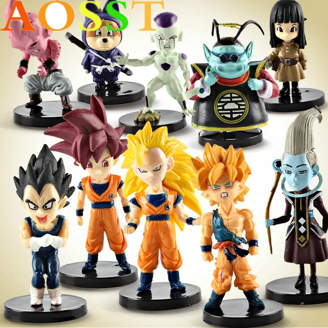 10pcs Dragon Ball Garage Kit Saiyan Children S Toy Anime Model Dolls 10pcs Dragon Ball Garage Kit Saiyan Children S Toy Anime Model Dolls Son Goku Ultra Instinct Budokai Action Figure