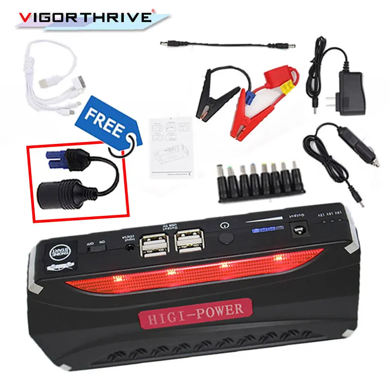 Starting Device Portable Mini Emergency LED Multi-function Battery Charger 12V 2018 New Car Booster Power Bank Jump Starter | Автомобили и
