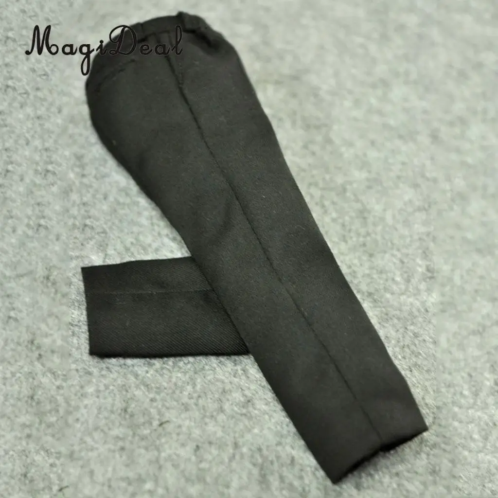 Cool 1/6 Scale Fabric Black Suit Full Set for 12 Inch Male Action Figure Body Dolls Clothes Accessory Toy