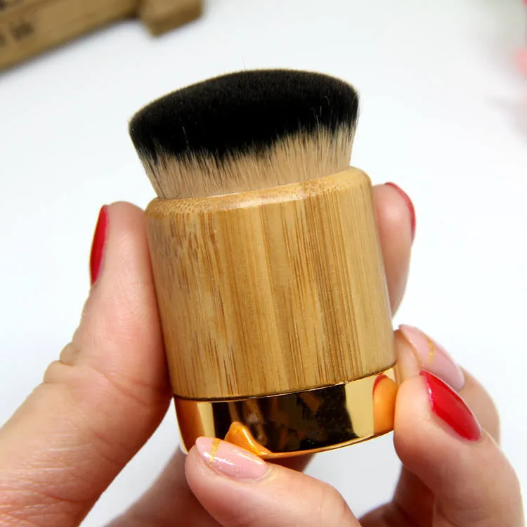 famous brand Bamboo stalk Foundation Brush Polishing brush Mushroom shape Little Fat Pier Brush Professional cosmetic tool 1pcs