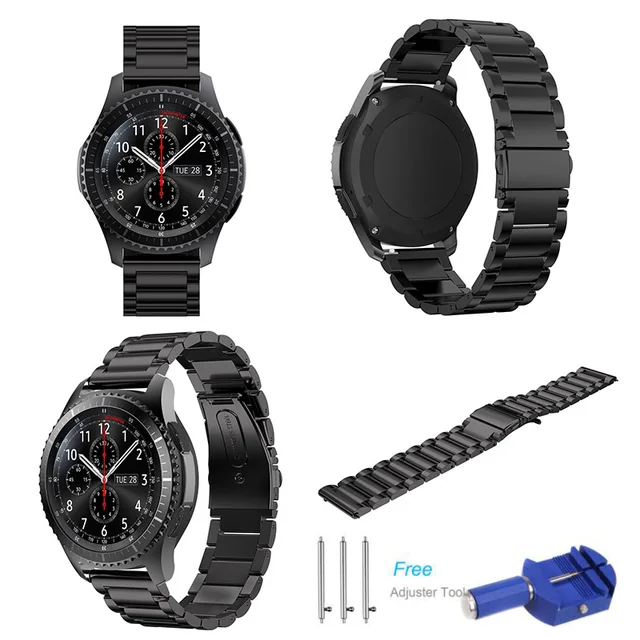 22mm Stainless Steel Watch Band for Samsung Gear S3 Classic Frontier Amazfit &Hu 22mm Stainless Steel Watch Band for Samsung Gear S3 Classic Frontier Amazfit &Hu