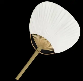 

50pcs Lot Chic Paper Paddle Hand Fans with Bamboo Frame and Handle Wedding Party Favors Gifts Paddle Paper Fan Spanish Fan