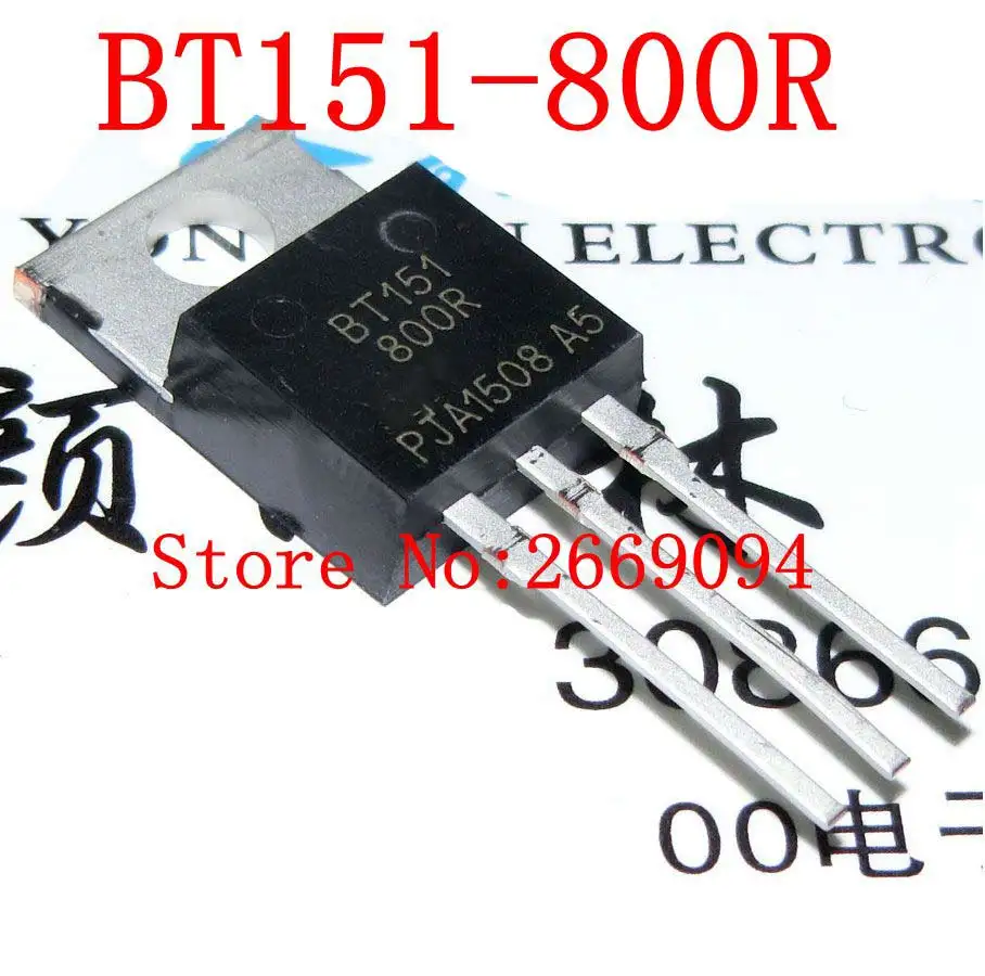 

Free shipping. 50PCS / 100PCS BT151-800R S 12A800V S BT151 TO-220